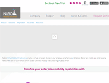 Tablet Screenshot of nubosoftware.com